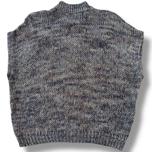 Brunello Cucinelli Zip Front Chunky Metallic Sweater Vest Size Large - Picture 4 of 13